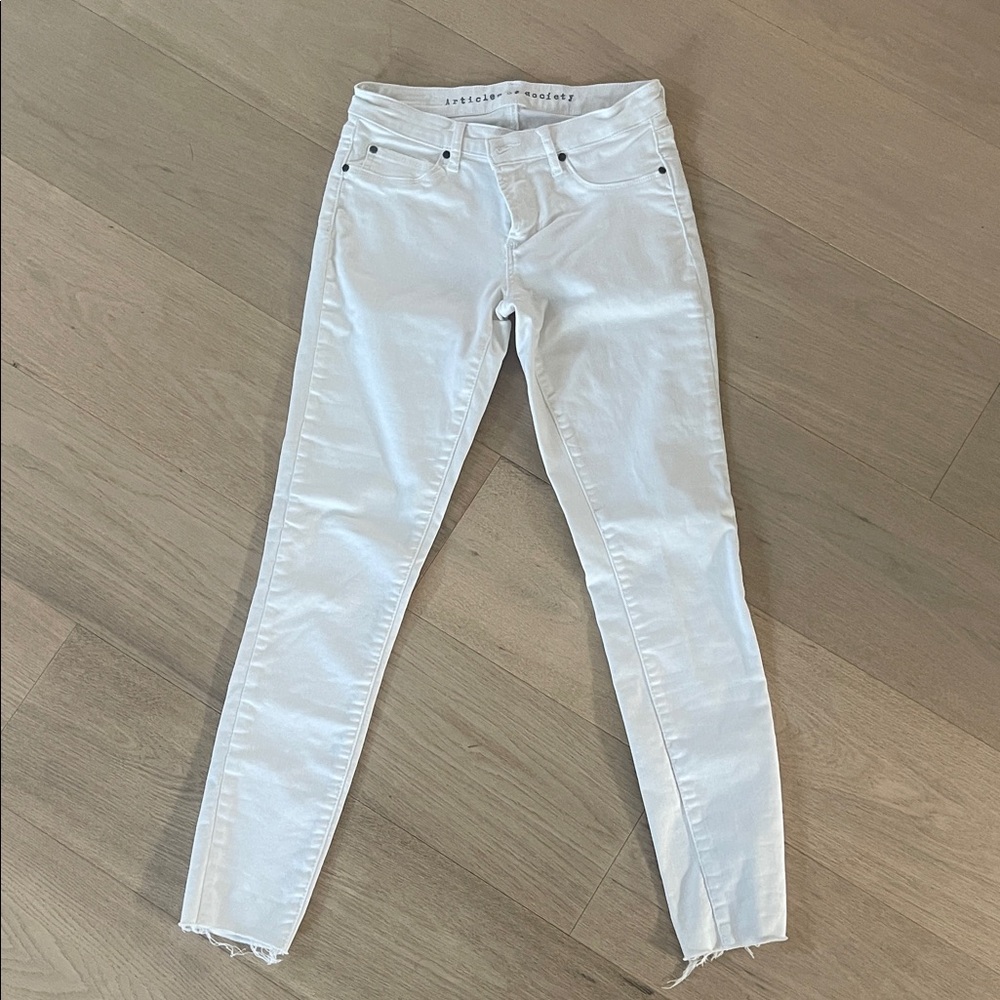 Articles Of Society Women's Crisp White Skinny Jeans